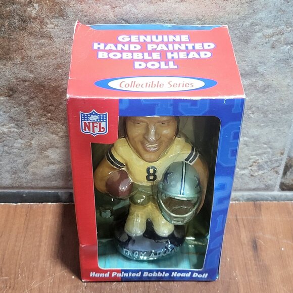 NFL Troy Aikman Hand Painted Bobblehead Doll 2002 - Picture 4 of 12